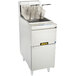 An Anets GoldenFry natural gas commercial deep fryer on a counter.