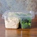 Fabri-Kal GS6-2 Greenware 2-Compartment Clear PLA Compostable Container / Nacho Tray - 300/Case Main Thumbnail 6
