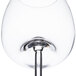 A clear Stolzle wine glass with a stem.