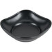 Hall China by Steelite International HL12120AFCA Foundry 42 oz. Black China Square Bowl with Scalloped Edges - 12/Case Main Thumbnail 3
