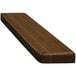 American Tables & Seating ATR3060-W Resin Super Gloss 30" x 60" Rectangle Table Top - Walnut Main Thumbnail 1