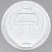 Dart OPT316 White Optima Lid with Reclosable Tab - 100/Pack Main Thumbnail 2