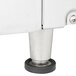 The metal stand for a Crathco refrigerated beverage dispenser with black rubber feet.