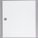 A white rectangular object with a hole in the middle.