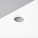 A white rectangular Filler Plate with a hole in it.