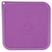 A purple square plastic lid for Cambro CamSquares.