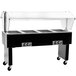 Eagle Group BPDHT4 Deluxe Service Mates Four Pan Open Well Portable Hot Food Buffet Table with Open Base - 240V, 1 Phase Main Thumbnail 1