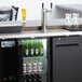 Avantco UDD-24-48 Double Tap Kegerator Beer Dispenser - Black, (2) 1/2 Keg Capacity Main Thumbnail 1