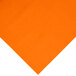 Creative Converting 013021 100' Sunkissed Orange Disposable Plastic Table Cover Main Thumbnail 3