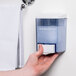 30 oz. White Bulk Soap, Sanitizer, and Lotion Dispenser (IMP 9330) - 4 1/2" x 4" x 6 1/4" Main Thumbnail 6