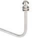 A stainless steel Cooking Performance Group rear pilot pipe assembly with a round metal end.