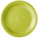 A close-up of a Fiesta® Lemongrass china appetizer plate with a rim.