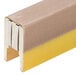 A yellow and brown seal bar with a yellow strip on a white background.