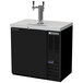 Beverage-Air DD36HC-1-B Double Tap Kegerator Beer Dispenser - Black, (1) 1/2 Keg Capacity Main Thumbnail 1