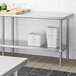 Regency Adjustable Stainless Steel Work Table Undershelf for 24" x 84" Tables - 18 Gauge Main Thumbnail 1