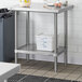 Regency Adjustable Stainless Steel Work Table Undershelf for 24" x 36" Tables - 18 Gauge Main Thumbnail 1