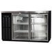 Continental Refrigerator BB50SNGD 50" Black Shallow Depth Glass Door Back Bar Refrigerator Main Thumbnail 1
