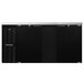 Continental Refrigerator BB69SN 69" Black Shallow Depth Solid Door Back Bar Refrigerator Main Thumbnail 1