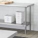 Regency Adjustable Stainless Steel Work Table Undershelf for 24" x 48" Tables - 18 Gauge Main Thumbnail 1