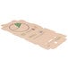 GreenBox 10" x 10" x 1 3/4" Corrugated Recycled Pizza Box with Built-In Plates and Storage Container - 50/Bundle Main Thumbnail 3