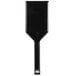A Fineline black plastic spatula.