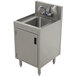 Advance Tabco PRHSC-19-18 Prestige Series Stainless Steel Underbar Hand Sink with Cabinet Base - 20" x 18" Main Thumbnail 1