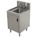 Advance Tabco PRHSC-19-12 Prestige Series Stainless Steel Underbar Hand Sink with Cabinet Base - 20" x 12" Main Thumbnail 1