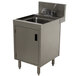 Advance Tabco PRHSC-24-12 Prestige Series Stainless Steel Underbar Hand Sink with Cabinet Base - 25" x 12" Main Thumbnail 1