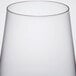 A close up of a Stolzle Revolution wine glass with a white background.