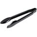 A pair of black Fineline Plastic Tongs.