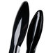 Fineline 3312-BK Platter Pleasers Black 12" Disposable Plastic Tongs - 48/Case Main Thumbnail 4