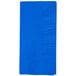Cobalt Blue Paper Dinner Napkins, 2-Ply 1/8 Fold - Creative Converting 673147B - 600/Case Main Thumbnail 2