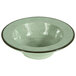 A green Elite Global Solutions melamine bowl with a brown rim.