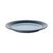 An Elite Global Solutions Durango melamine plate with a black and grey rim.