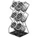 Cal-Mil 1025-6-13 Black Wire 6-Cylinder Vertical Flatware / Condiment Display Main Thumbnail 6