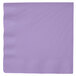 Luscious Lavender Purple Paper Dinner Napkin, 3-Ply - Creative Converting 59193B - 250/Case Main Thumbnail 2