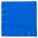 Creative Converting 663147B Cobalt Blue 2-Ply 1/4 Fold Luncheon Napkin - 600/Case Main Thumbnail 2