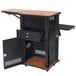 Oklahoma Sound WZD Cherry Colored Wizard Lectern with Swing-Up Shelf and Lockable Cabinet Main Thumbnail 2