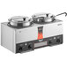 Vollrath 72029 Cayenne Twin Well 7.25 Qt. Rethermalizer / Warmer Package with Insets, Covers, and Ladles - 120V, 1400W Main Thumbnail 2