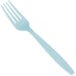 Creative Converting 010605B 7 1/8" Pastel Blue Disposable Plastic Fork - 600/Case Main Thumbnail 2