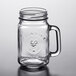 Acopa Rustic Charm 16 oz. County Fair Drinking Jar / Mason Jar with Handle - 12/Case Main Thumbnail 3