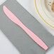 Creative Converting 010577B 7 1/2" Classic Pink Heavy Weight Premium Plastic Knife - 600/Case Main Thumbnail 1