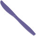 Creative Converting 010575B 7 1/2" Purple Heavy Weight Premium Plastic Knife - 600/Case Main Thumbnail 2