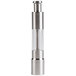 An American Metalcraft stainless steel pepper/salt mill with a glass top.