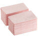 A stack of pink napkins.