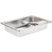A stainless steel water pan for a Vollrath Roll Top Chafer.