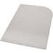 A white rectangular sheet of stainless steel with rounded corners.