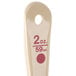 Carlisle 432406 Measure Misers 2 oz. Beige and Red Color Coding Polycarbonate Short Handle Solid Portion Spoon Main Thumbnail 3