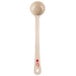 Carlisle 436006 Measure Misers 2 oz. Beige and Red Color Coding Polycarbonate Long Handle Solid Portion Spoon Main Thumbnail 2