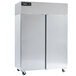 Delfield GBF2P-S Coolscapes 55" Top-Mount Two Section Solid Door Stainless Steel Reach-In Freezer - 46 cu. ft. Main Thumbnail 1